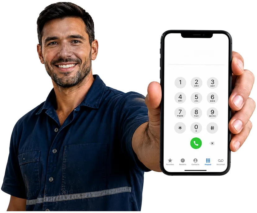 Our plumber taking a booking call for Arncliffe
