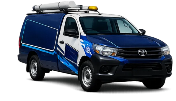 Our drain service van out on a Arncliffe job