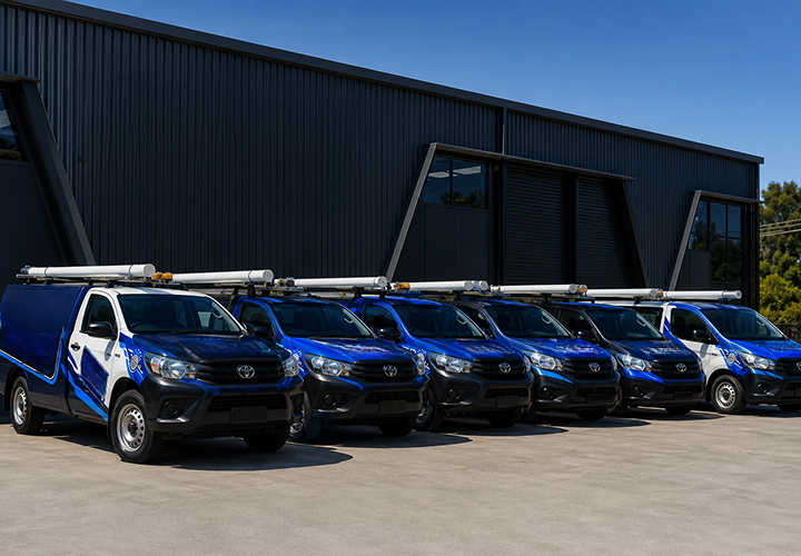 Fleet of Arncliffe Blocked Drains plumbing vans