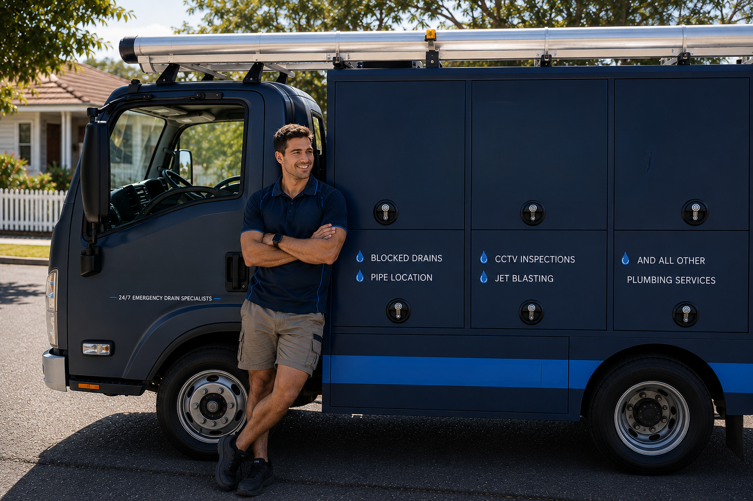 Plumber with Arncliffe Blocked Drains van